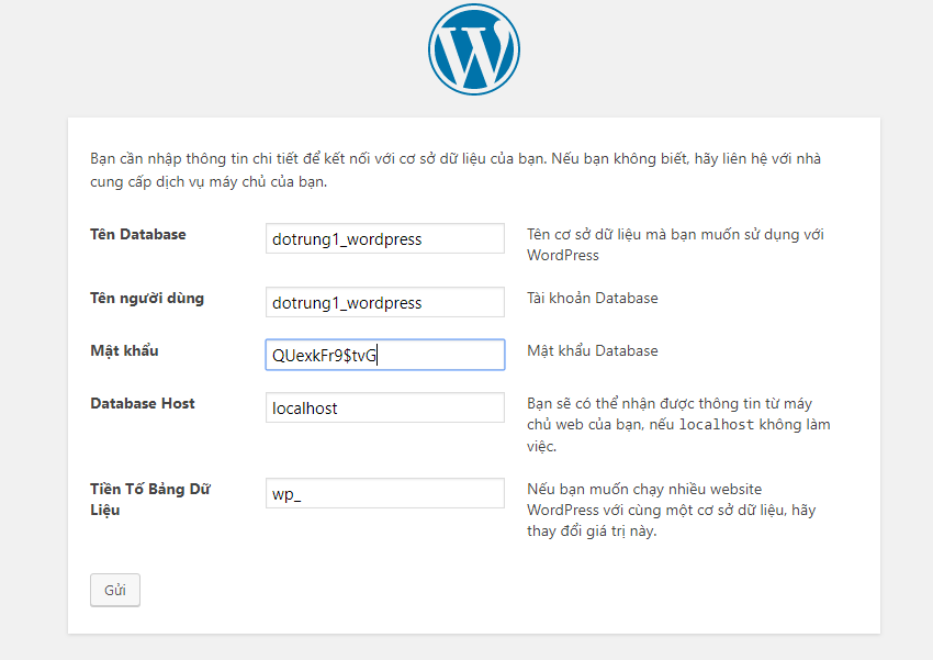 Cài đặt WordPress lên directadmin