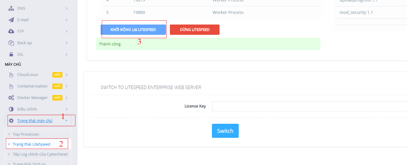 cài đặt SSL lên Cyber Panel