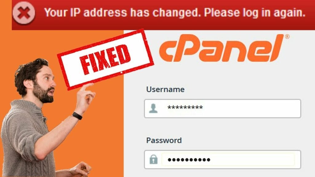 Khắc phục lỗi IP Address Has Changed. Please log in again trên cPanel