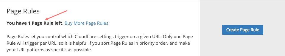 page rules cloudflare
